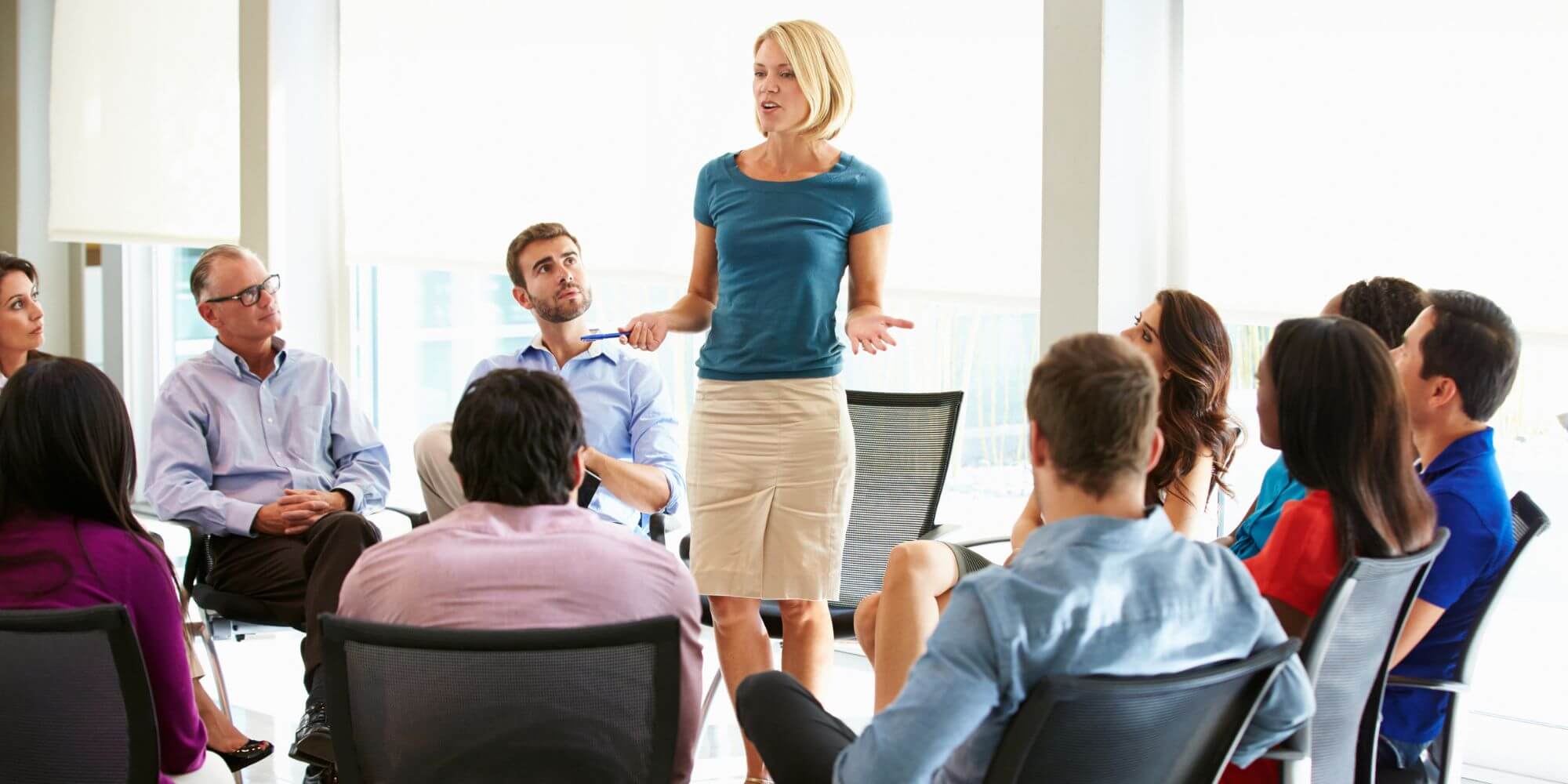 Professional support group session